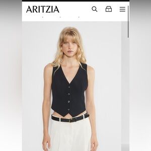 Aritzia Wilfred Pacino vest black